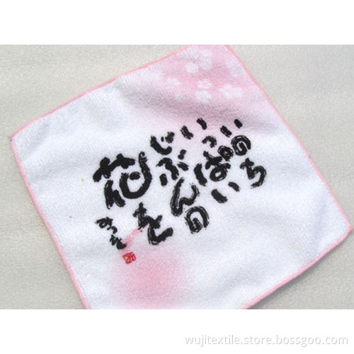 SGS Microfiber Printed Hand Towel for Children (WJ-CH1567)